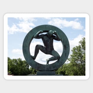 Vigeland Park circle of life sculpture Sticker